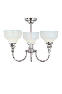 Lustre salle de bain chrome et verre Cheadle - Salle de bains by Elstead Lighting