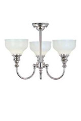 Lustre salle de bain chrome et verre Cheadle - Salle de bains by Elstead Lighting