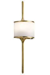 Petite applique de salle de bain Mona en laiton naturel - Salle de bains by Elstead Lighting