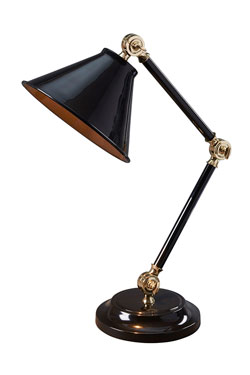 Petite lampe de bureau noire Provence  - Lampe de bureau by Elstead Lighting