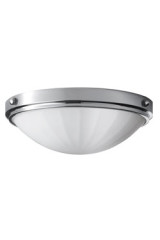 Plafonnier blanc en verre dépoli Perry  - Salle de bains by Elstead Lighting