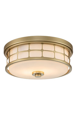  Plafonnier de salle de bain Art Deco doré et opale Guardian - Salle de bains by Elstead Lighting