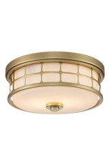  Plafonnier de salle de bain Art Deco doré et opale Guardian - Salle de bains by Elstead Lighting
