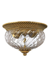 Plantation petit plafonnier Art nouveau doré - Plafonnier by Elstead Lighting