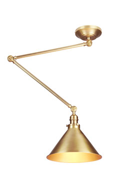 Provence suspension Vintage en laiton vieilli
