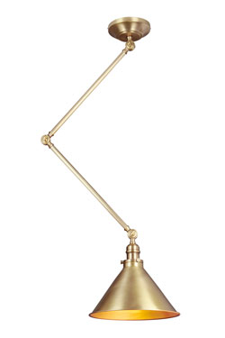 Provence suspension Vintage en laiton vieilli - Suspension by Elstead Lighting