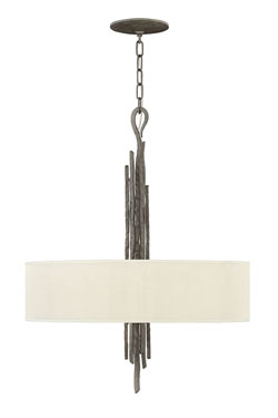 Spyre suspension en métal martelé 6 lumières  - Suspension by Elstead Lighting