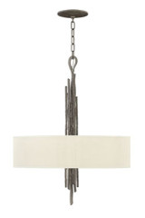 Spyre suspension en métal martelé 6 lumières  - Suspension by Elstead Lighting
