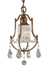 Suspension classique en bronze vieilli collection Valentina - Suspension by Elstead Lighting