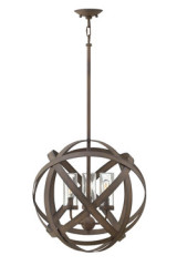  Suspension d'extérieur ronde 3 lumières Carson - Suspension d'extérieur by Elstead Lighting