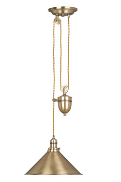  Suspension monte-et-baisse dorée Provence - Suspension by Elstead Lighting