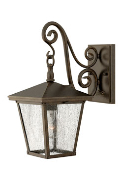 Trellis Applique lanterne d'extérieur bronze petit modèle - Applique d'extérieur by Elstead Lighting