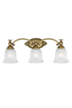 Triple applique classique de salle de bain Françoise