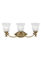 Triple applique classique de salle de bain Françoise - Salle de bains by Elstead Lighting