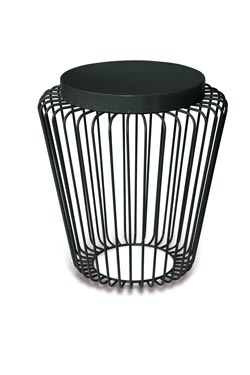 Black wireless lantern cage - Cordless lamps by Estro