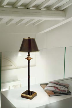 Kumina cordless lamp in patinated bronze