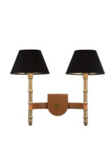 Custer applique double en cuir Camel - Applique by Estro