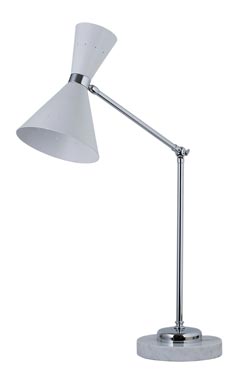 Diva lampe de table blanche Stilnovo italien - Lampe de table by Estro