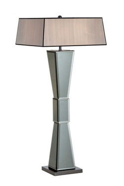 Black Nickel Art Deco Floor Lamp Marlene - Floor lamps by Estro