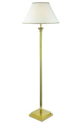 Floor lamp with square base in polished bronze Principe - Floor lamps by Estro