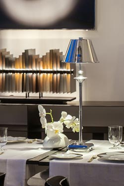 Kumina lampe sans fil chromée
