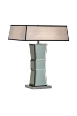 Lampe de table Art Déco miroir fumé Marlene - Lampe de table by Estro