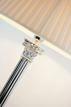Lampe de table classique colonne grecque Impero