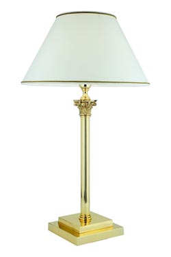 Principe polished bronze table lamp