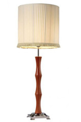 Petit lampadaire années 20  en cuir cognac Chantal - Lampadaire by Estro