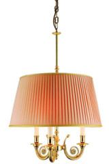 Suspension classique dorée polie et rose saumon Boston - Suspension by Estro
