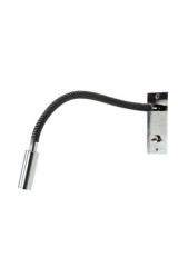 Tanya applique liseuse en cuir noir - Applique by Estro