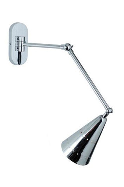 Chrome wall light with articulated arm Nancy - Wall lights by Estro