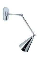 Chrome wall light with articulated arm Nancy - Wall lights by Estro