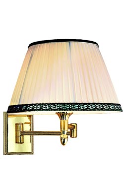Hermitage adjustable bedside table lamp in polished brass - Wall lights by Estro