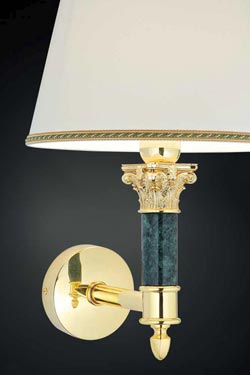 Simple wall lamp in white smoothed fabric lampshade Réunion - Wall lights by Estro