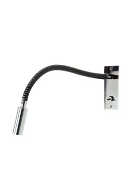 Tanya reading lamp in black leather - Wall lights by Estro