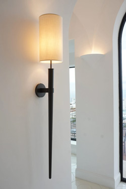 Very large bronze torch wall lamp Lucy - Wall lights by Estro