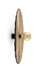 Applique ronde en rotin Costas 600 saillie 7cm - Applique by Faro