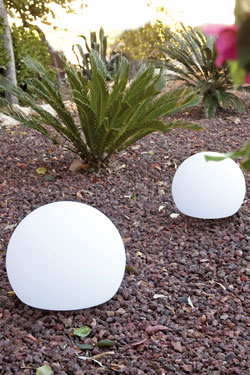 Balda lampe d'extérieur boule blanche 40cm - Lampe d'extérieur by Faro