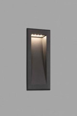 Balise d'extérieur encastrée rectangle gris - Balise d'extérieur by Faro