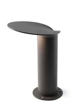 Balise Lotus en aluminium gris anthracite petit modèle - Balise d'extérieur by Faro