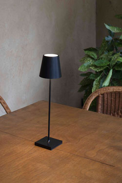 Toc380 Black IP54 Wireless Outdoor Lamp 