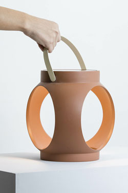 Wireless hand lamp Terracotta Candela - Cordless lamps by Faro