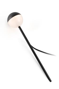 Black Outdoor Beacon Ball Shape LED Lighting Piccola  - Exterior path & step lighting by Faro