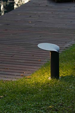 Lotus beacon in anthracite gray aluminum small model