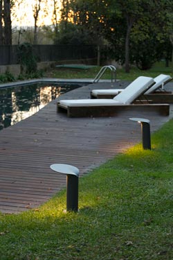 Lotus beacon in anthracite gray aluminum small model
