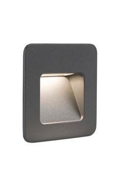 Nase small square dark gray outdoor path light
