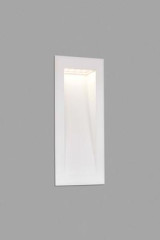 Recessed outdoor path light in white elongated rectangle - Exterior path & step lighting by Faro