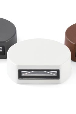 Small outdoor round and white path light Pill