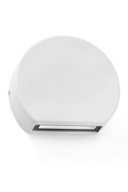 Small outdoor round and white path light Pill - Exterior path & step lighting by Faro